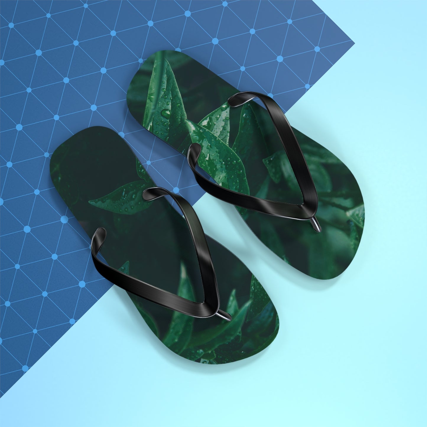 Forest Green Flip Flops