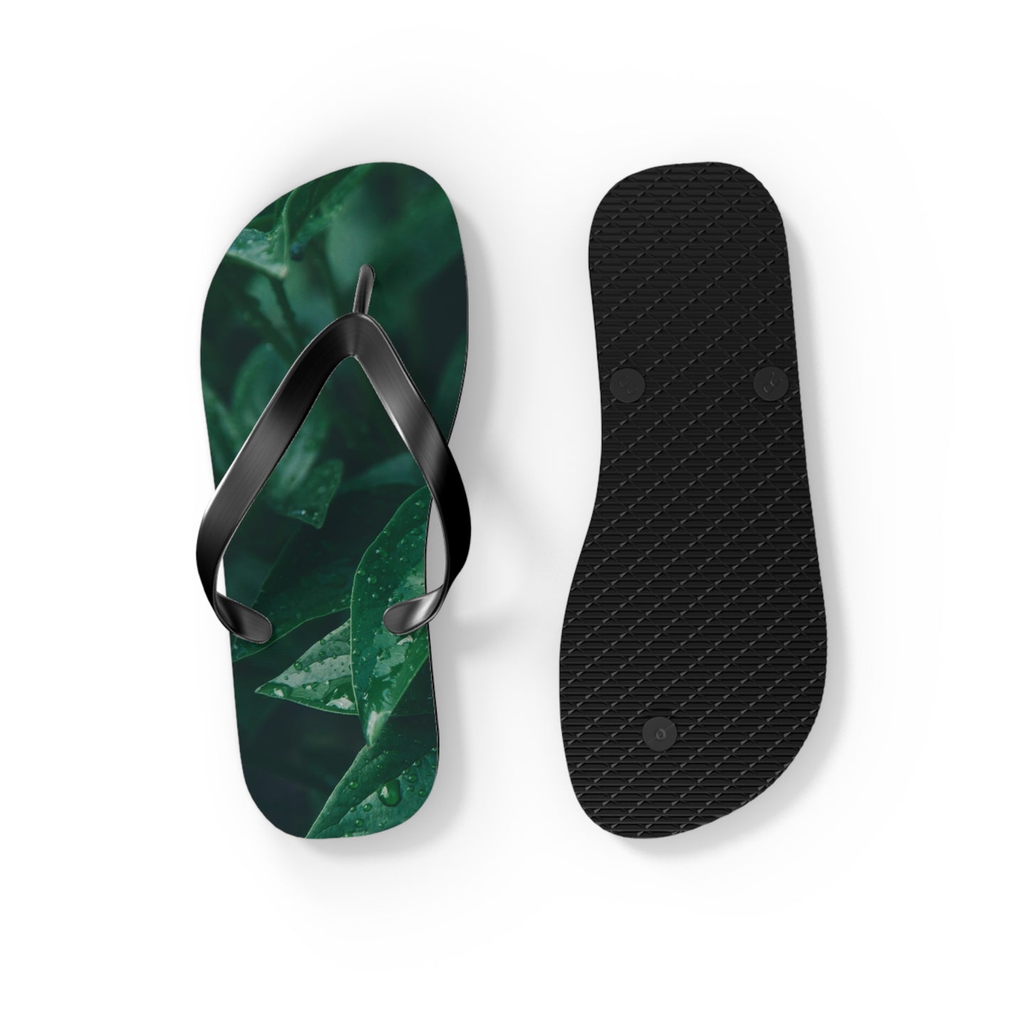 Forest Green Flip Flops