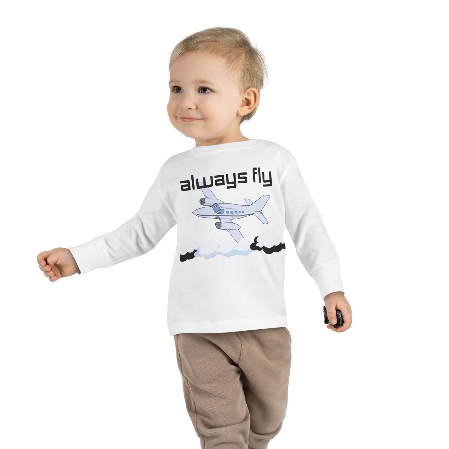 Always Fly Boy's Toddler Long Sleeve Shirt