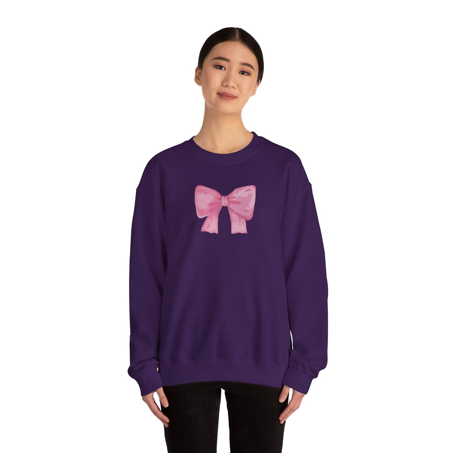 Pink Bow Women's  Sweatshirt Crewneck