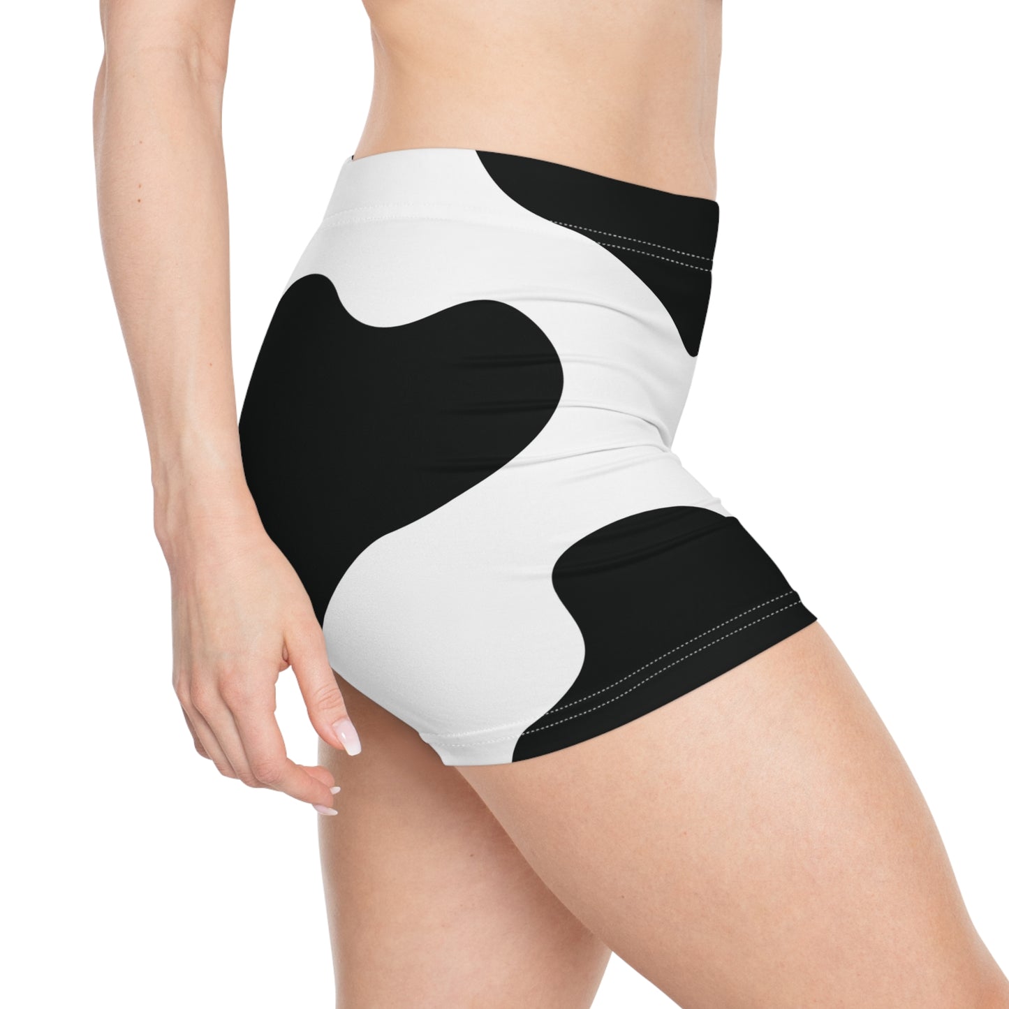 Black & White Women's Shorts