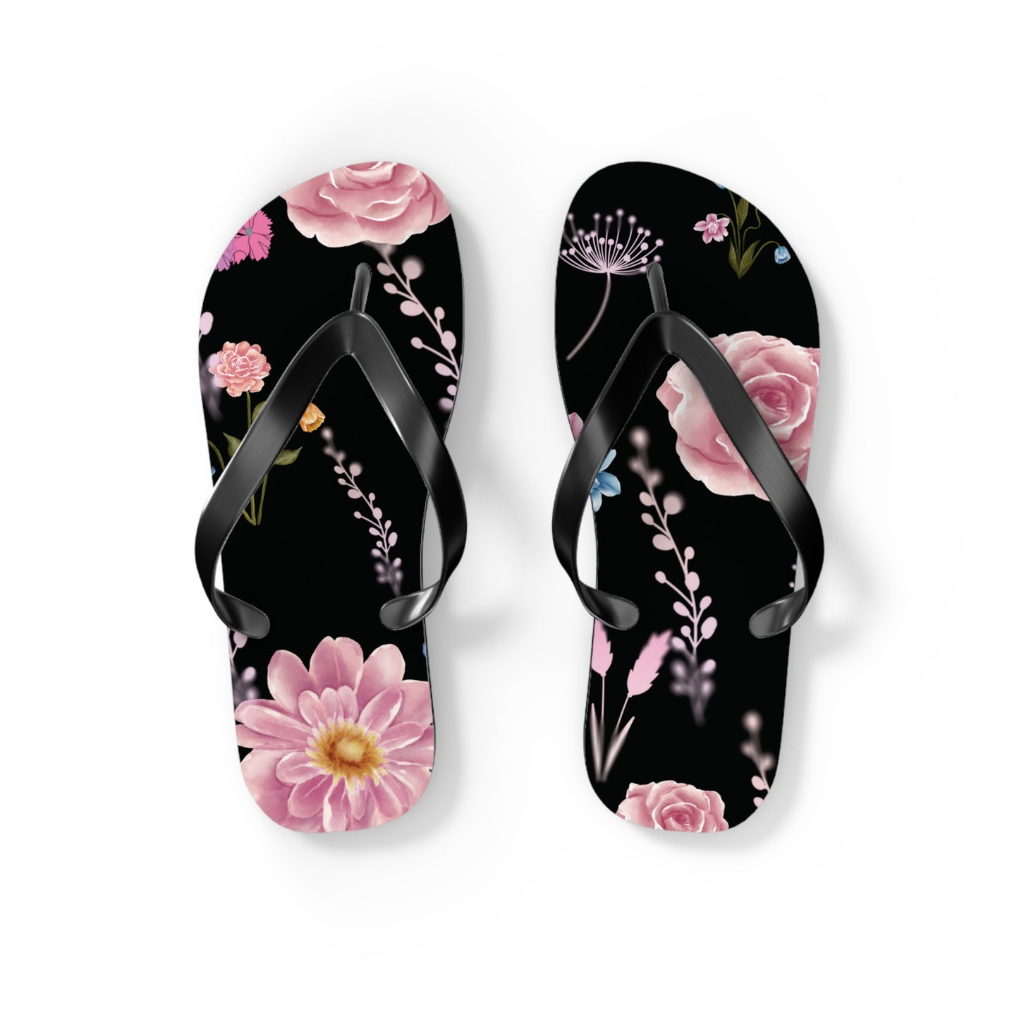 Pink Flowers Women's Flip Flops