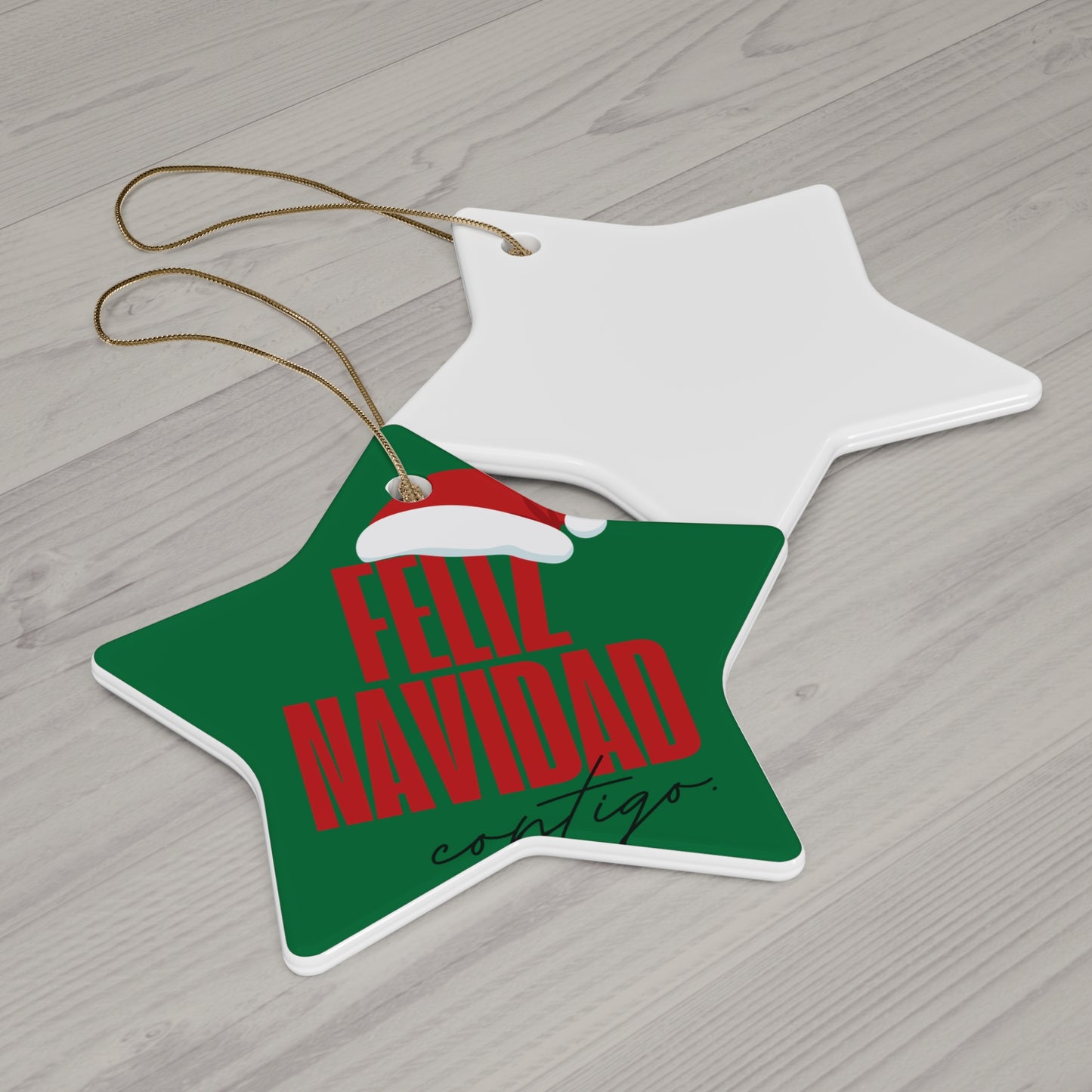 Ceramic Ornament Feliz Navidad