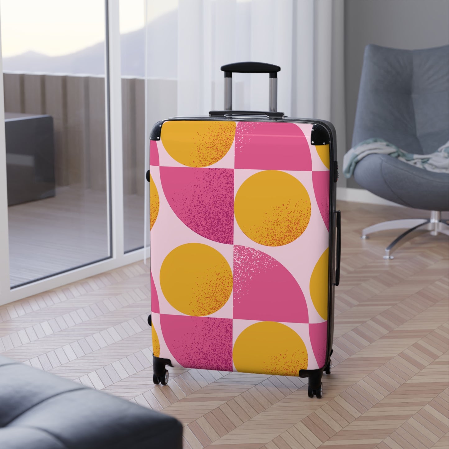 Pink Orange Suitcase