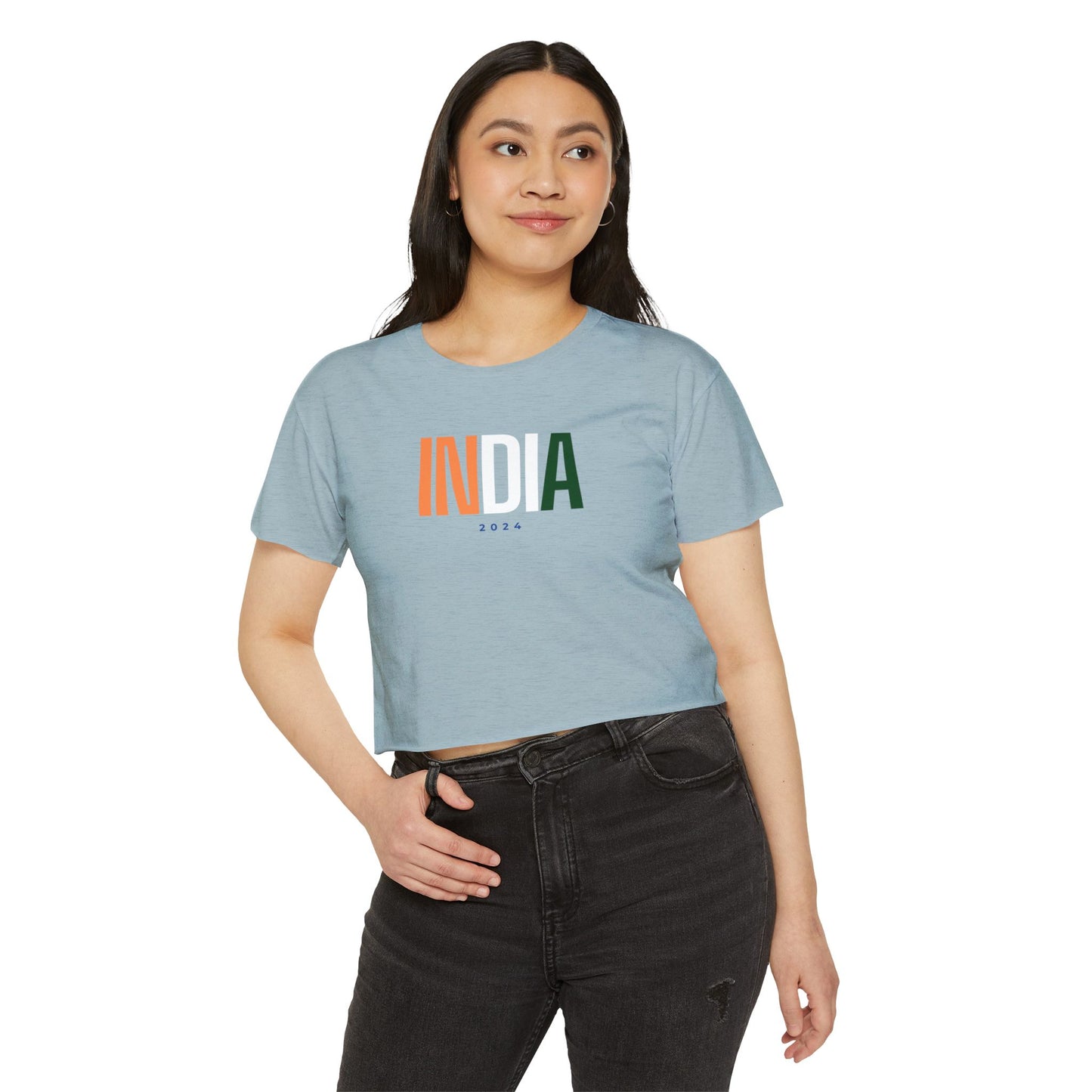 India Women's Crop Top T-shirt