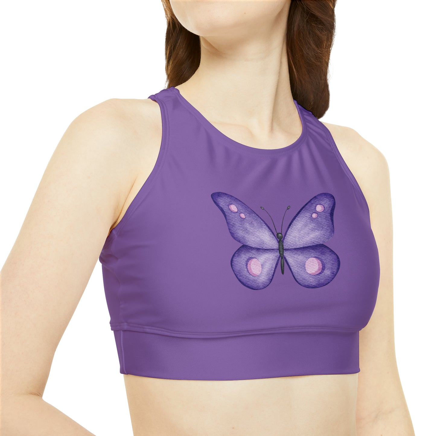 Purple Butterfly Bikini Set