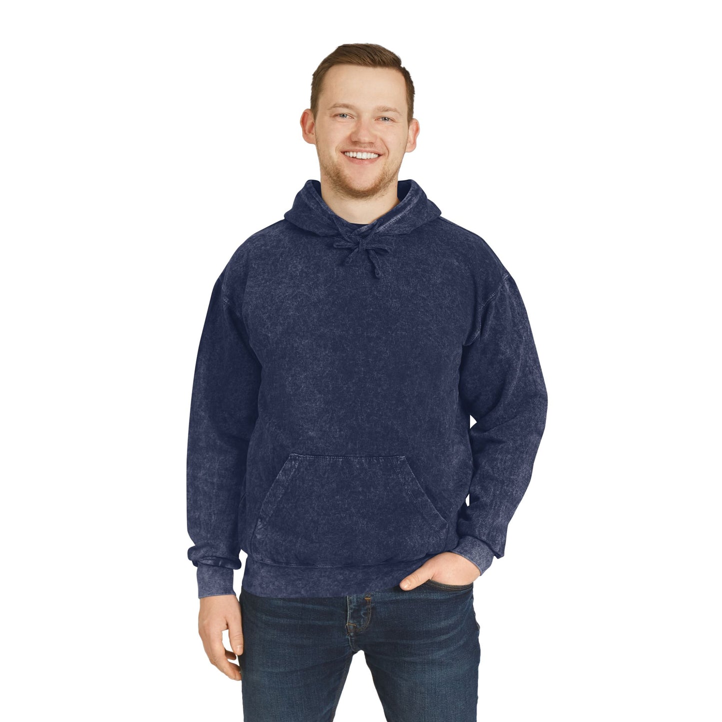 Blue Koi Men's Wash Hoodie