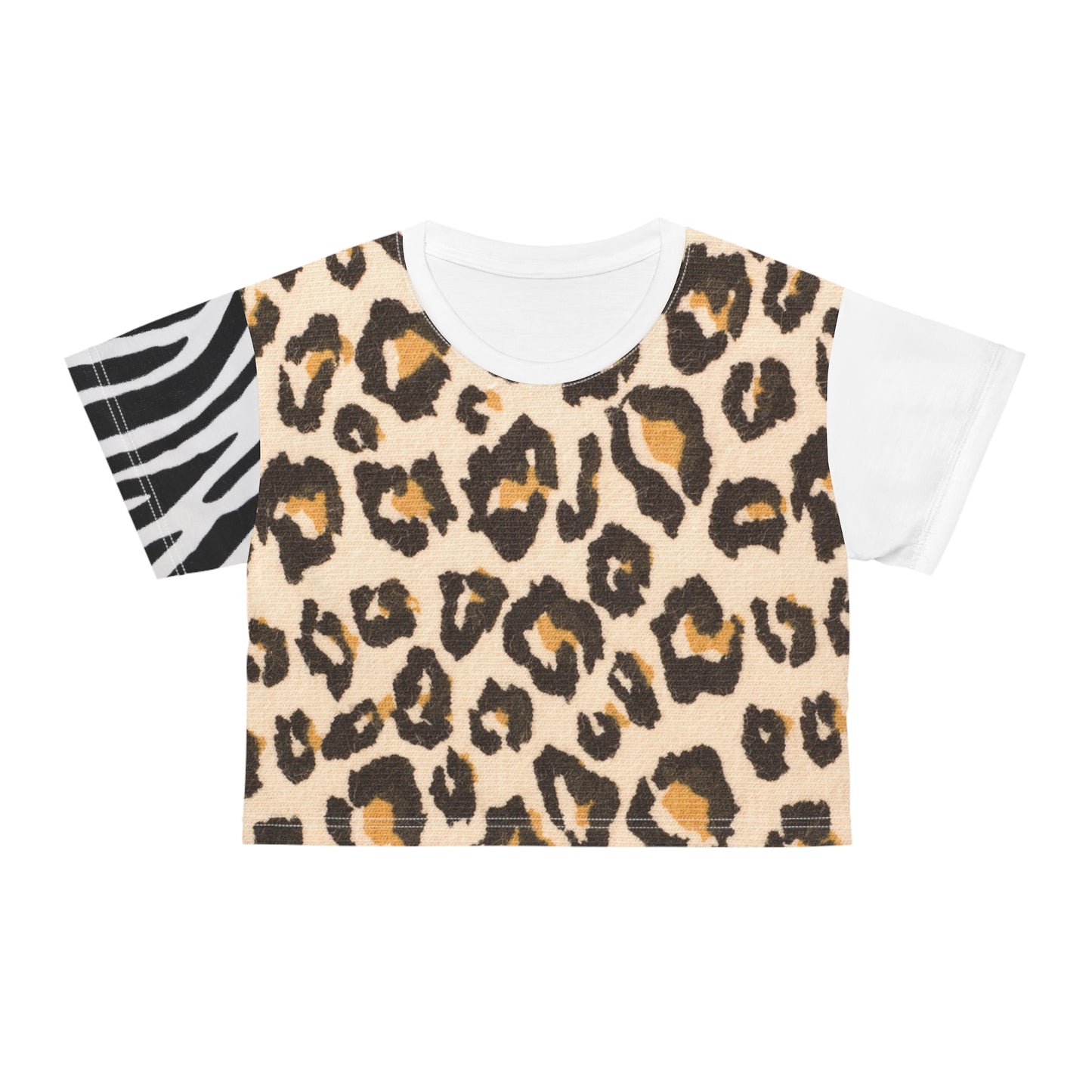 Animal Print Crop T-shirt