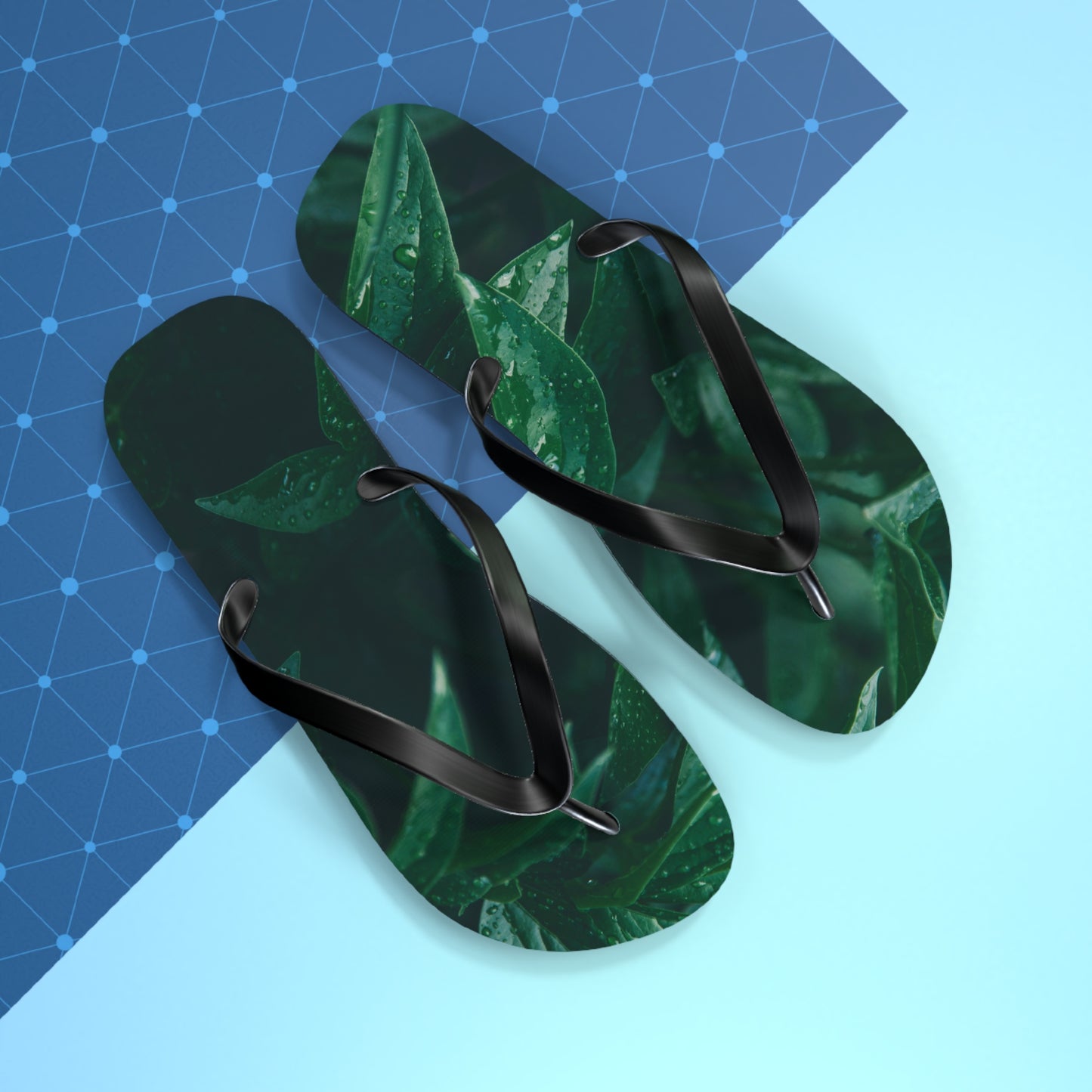 Forest Green Flip Flops