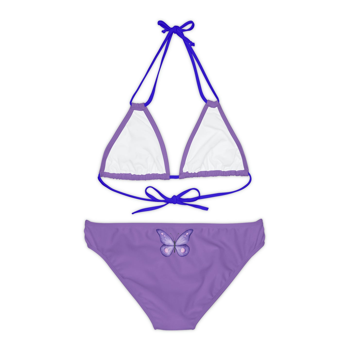 Purple Butterfly Bikini Set