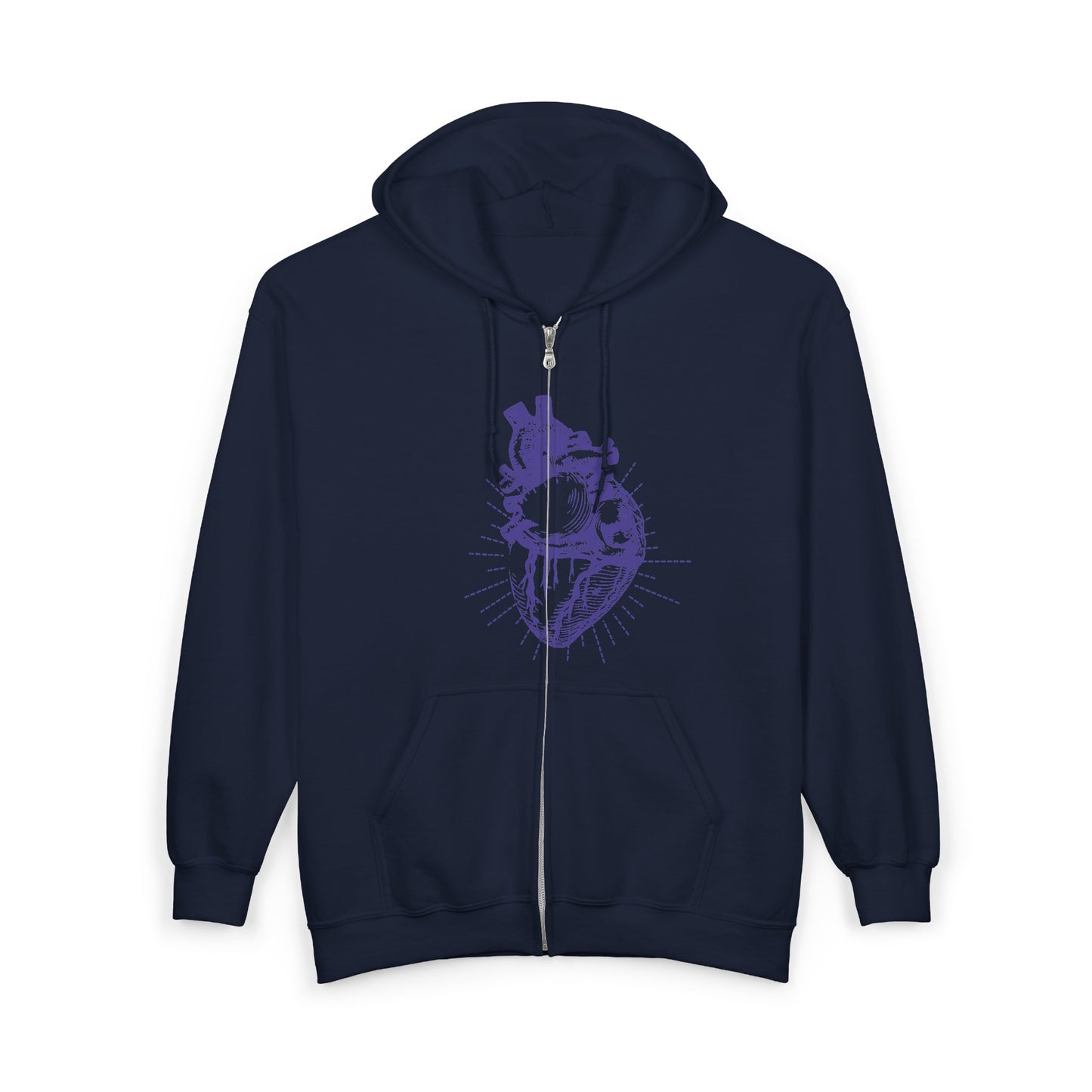 Heart Anatomy  Heavy Blend™ Full Zip Hooded Sweatshirt
