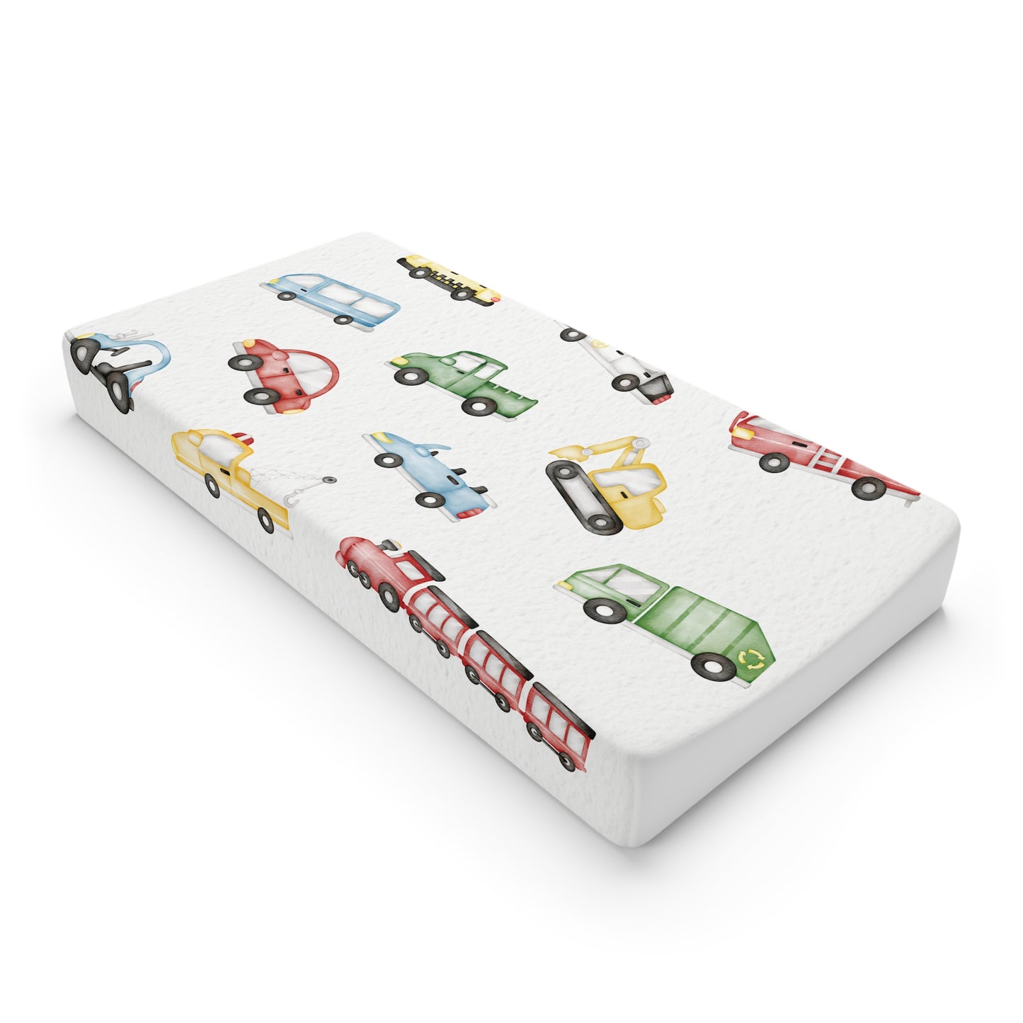 Cars and Trucks Baby Boy Changing Pad Cover