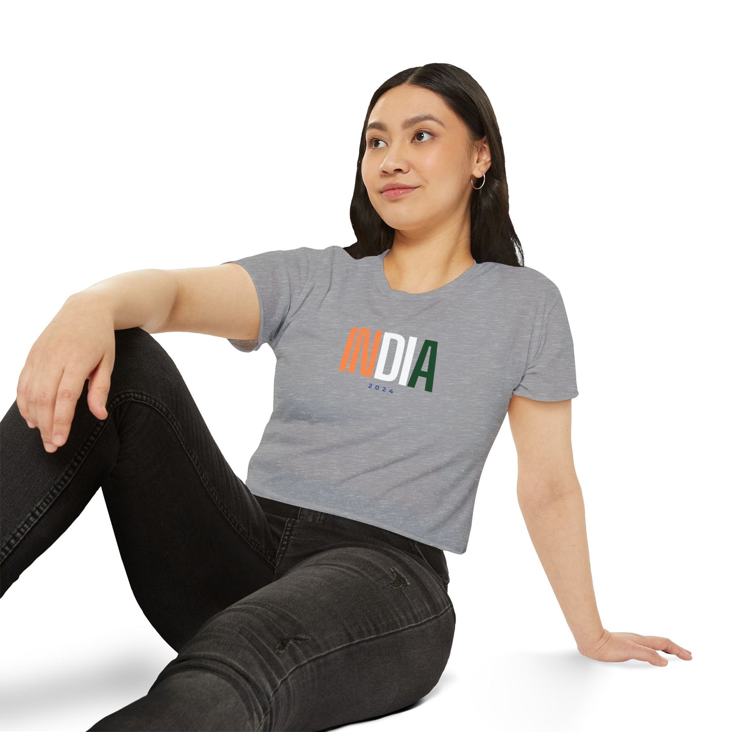 India Women's Crop Top T-shirt