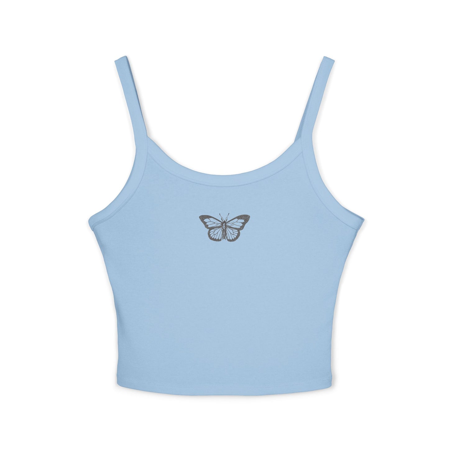 Black Butterfly- Women's Strap Tank Top