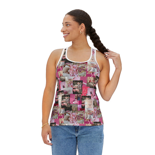 Pink Collage Women's Tank Top