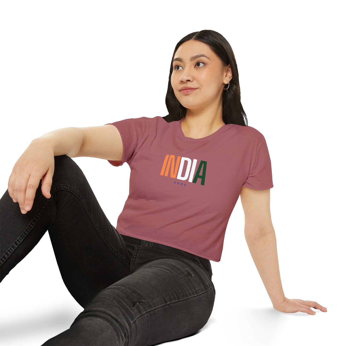 India Women's Crop Top T-shirt