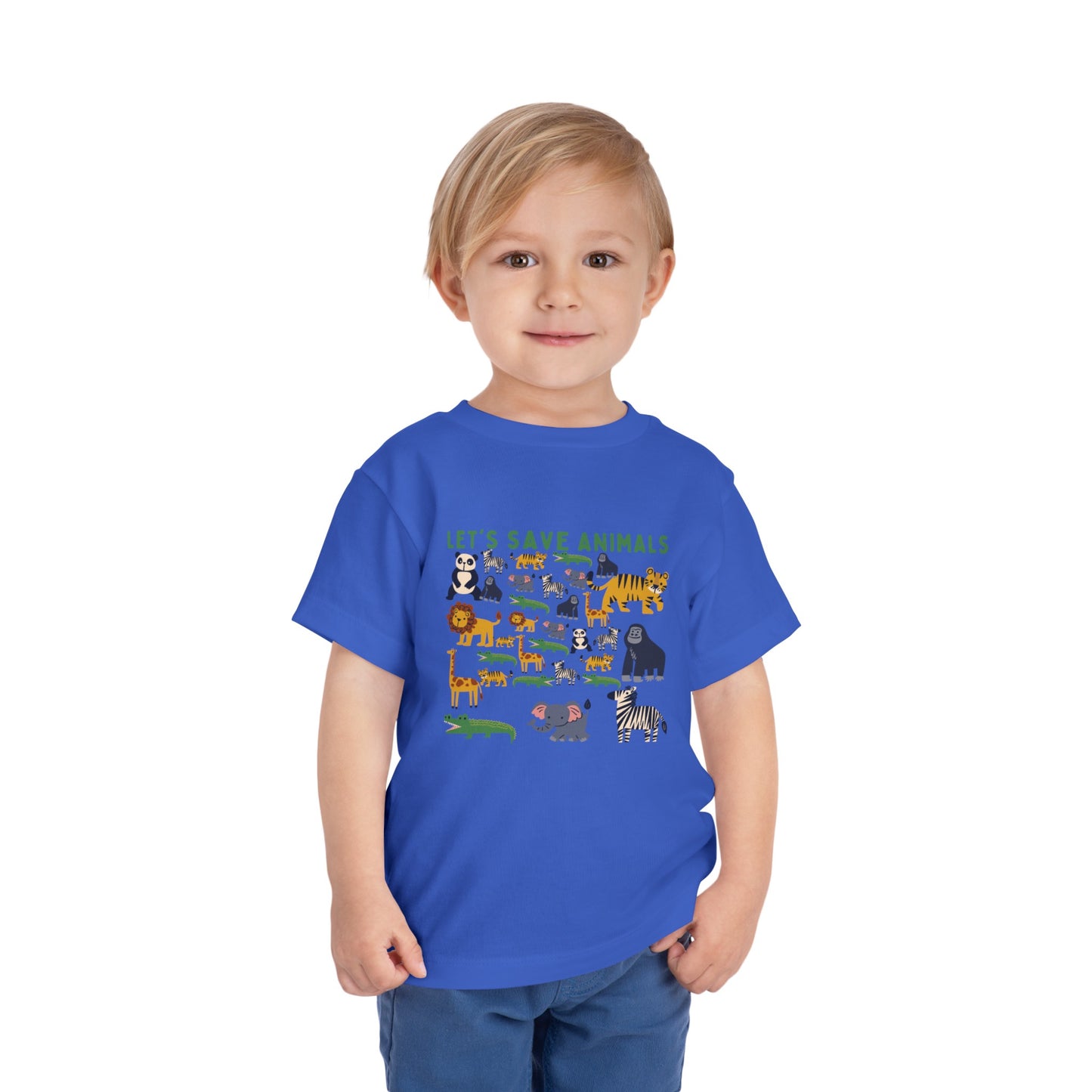 Boys Toddler Short Sleeve Tee Animals