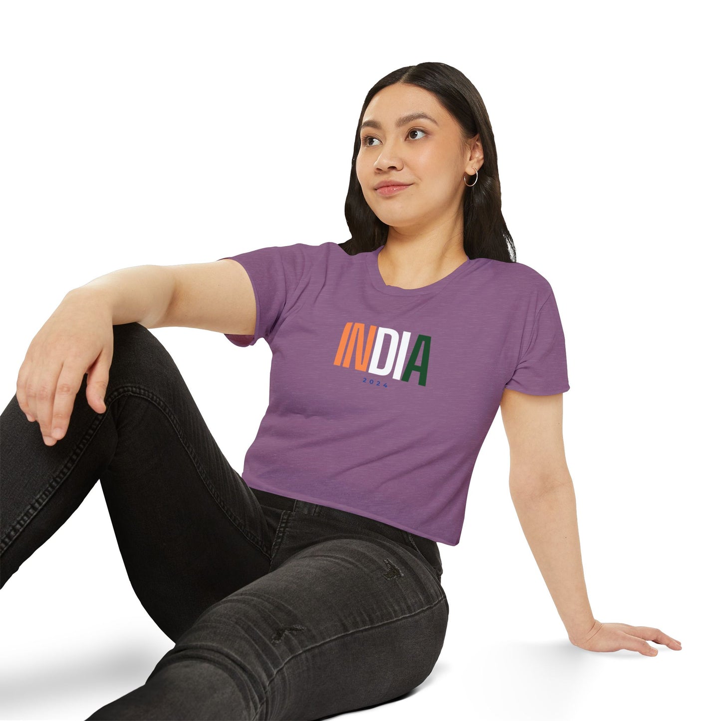 India Women's Crop Top T-shirt