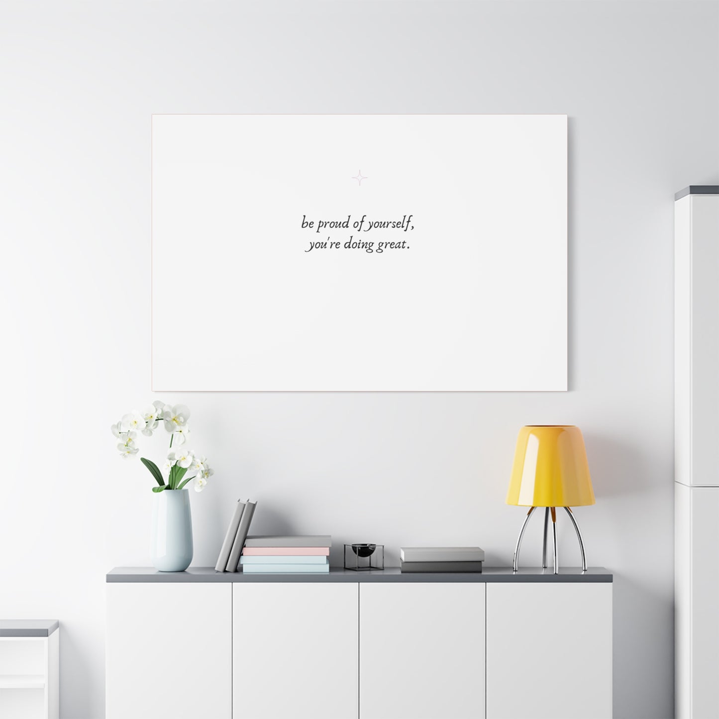 Proud of Yourself Wall Decor Canvas