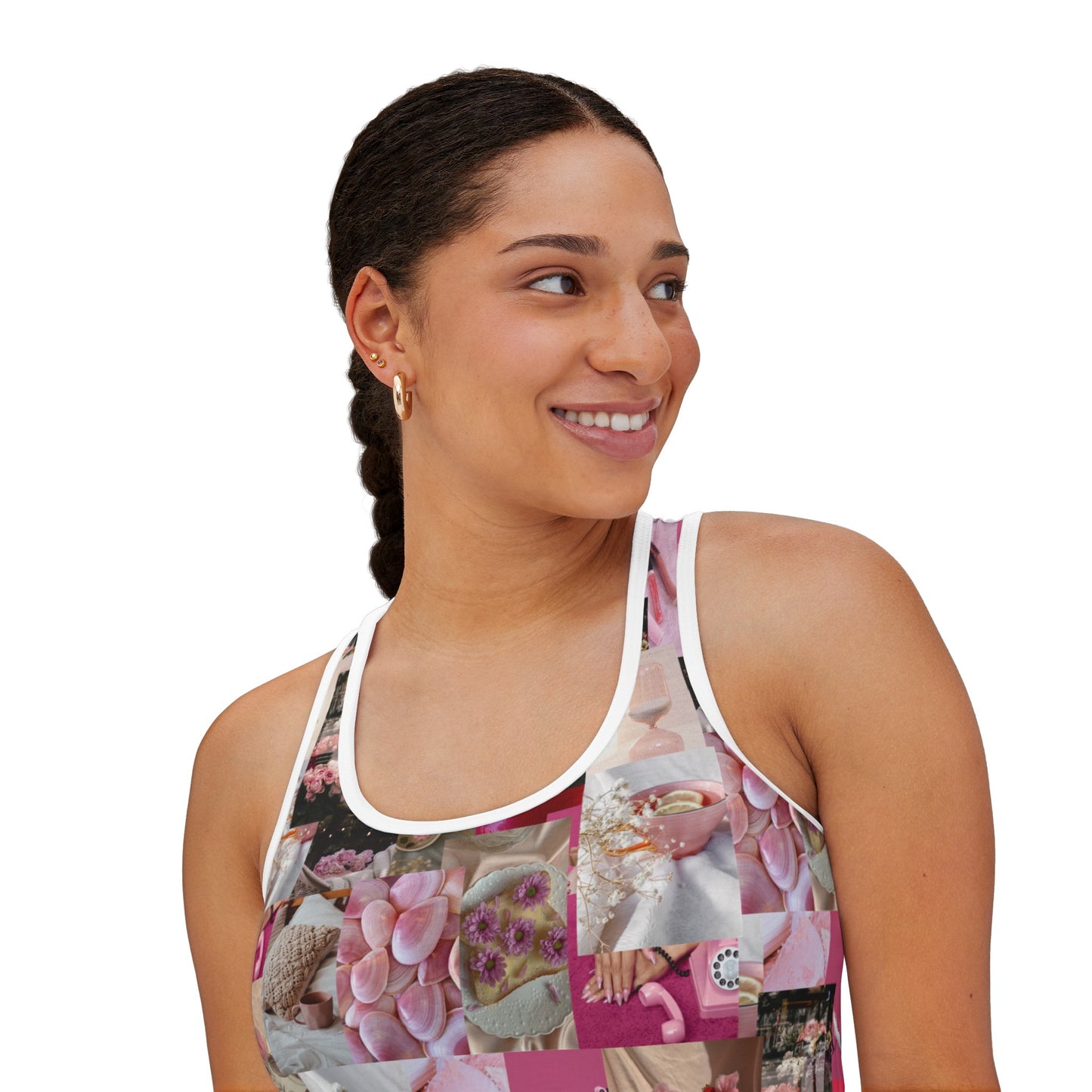 Pink Collage Women's Tank Top