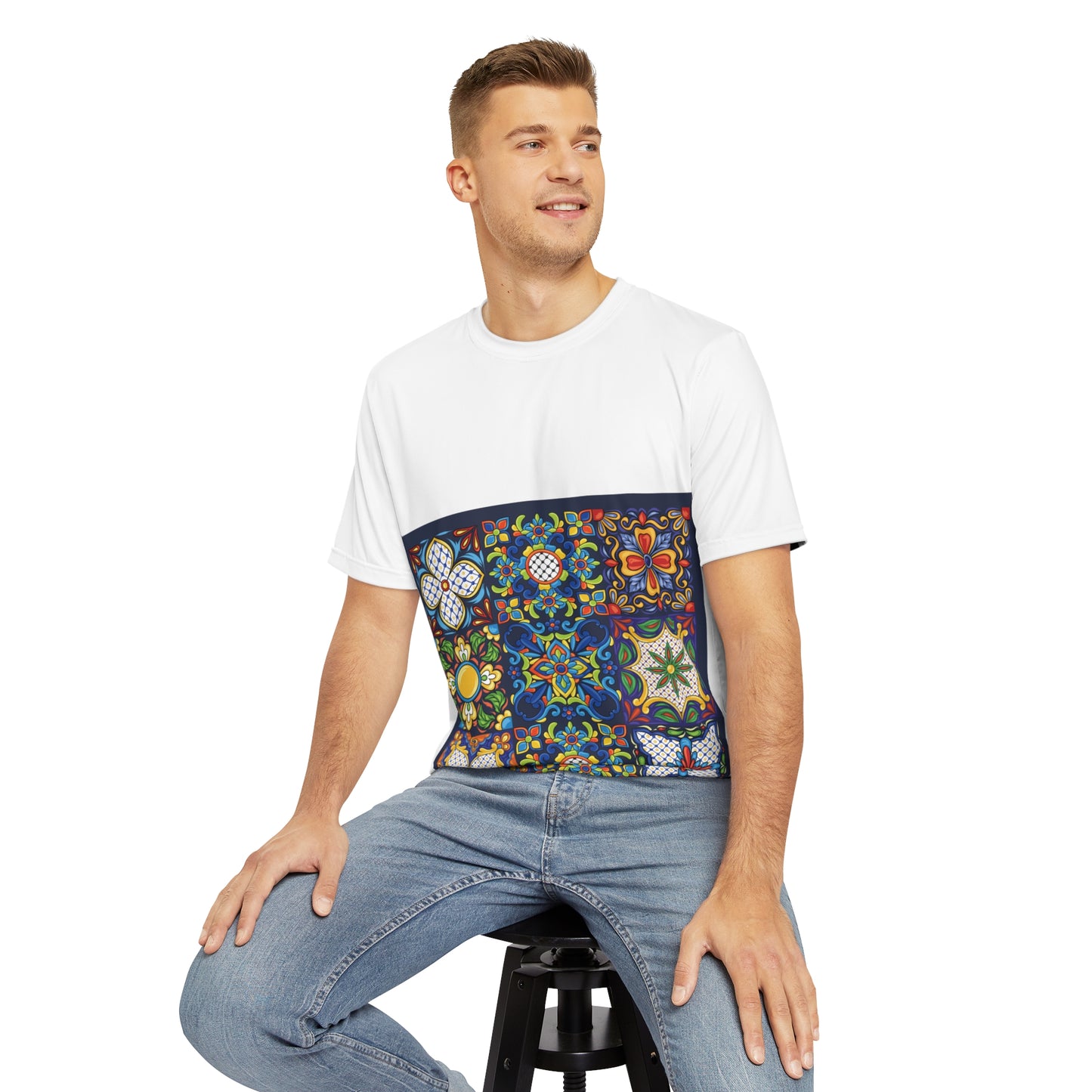 Men's T-shirt Blue Window