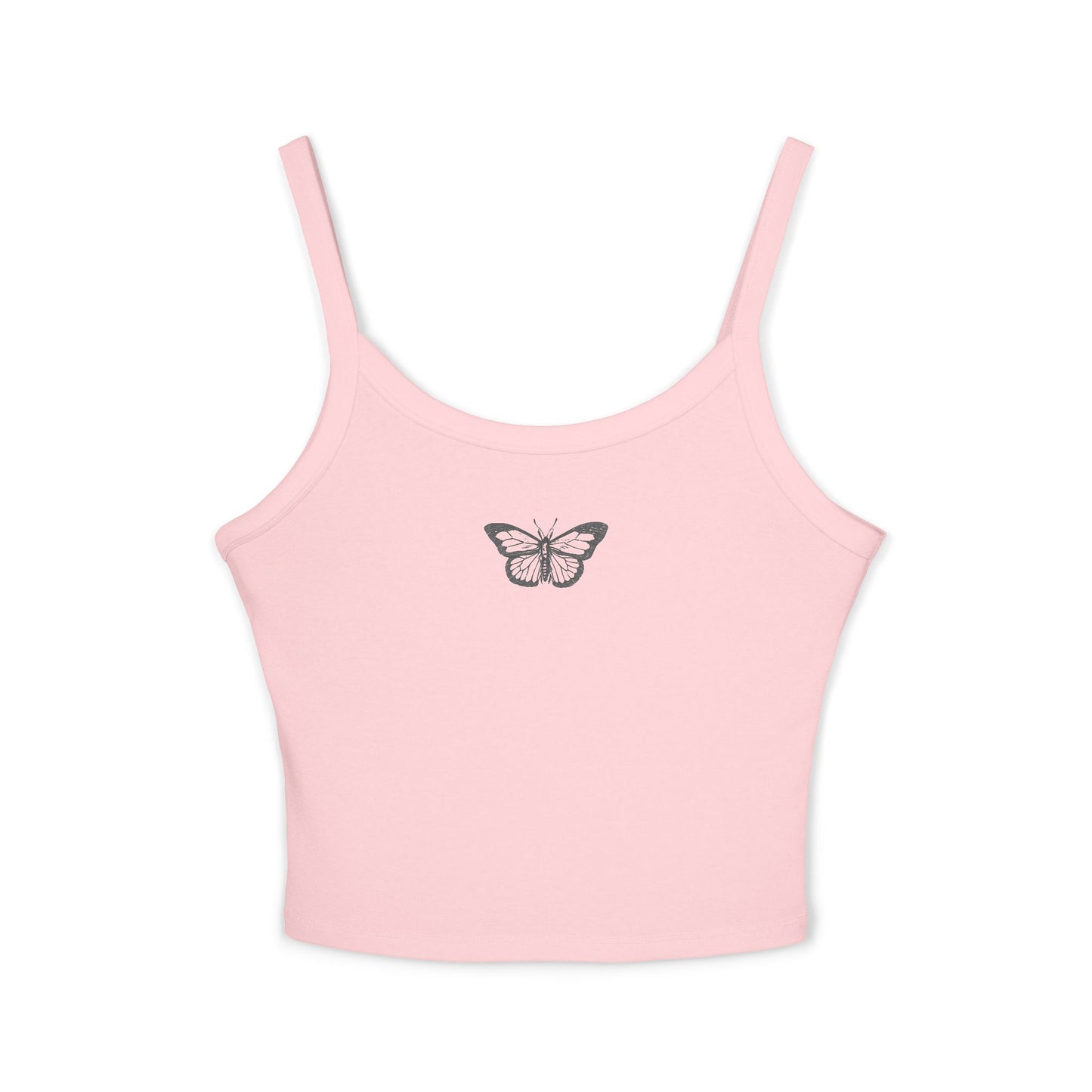 Black Butterfly- Women's Strap Tank Top