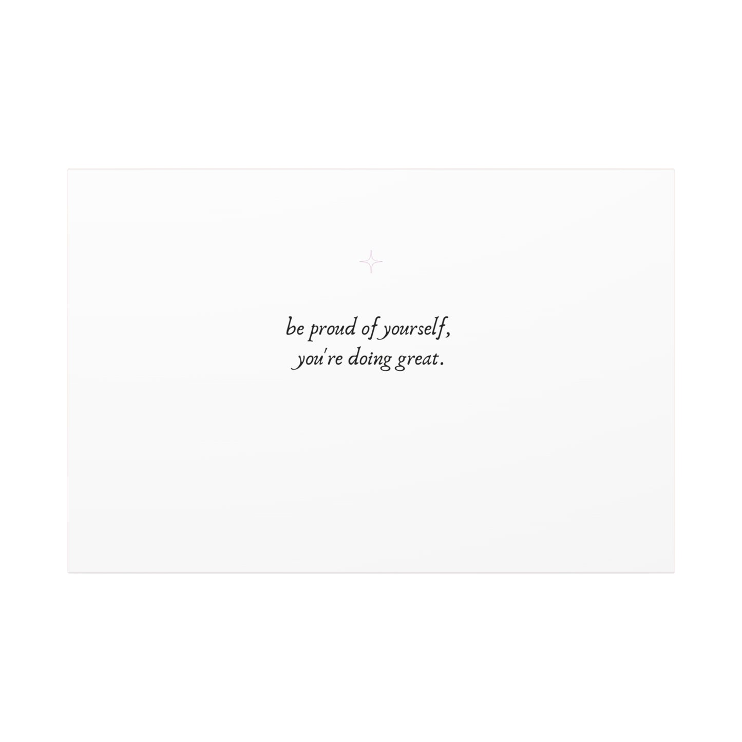 Proud of Yourself Wall Decor Canvas