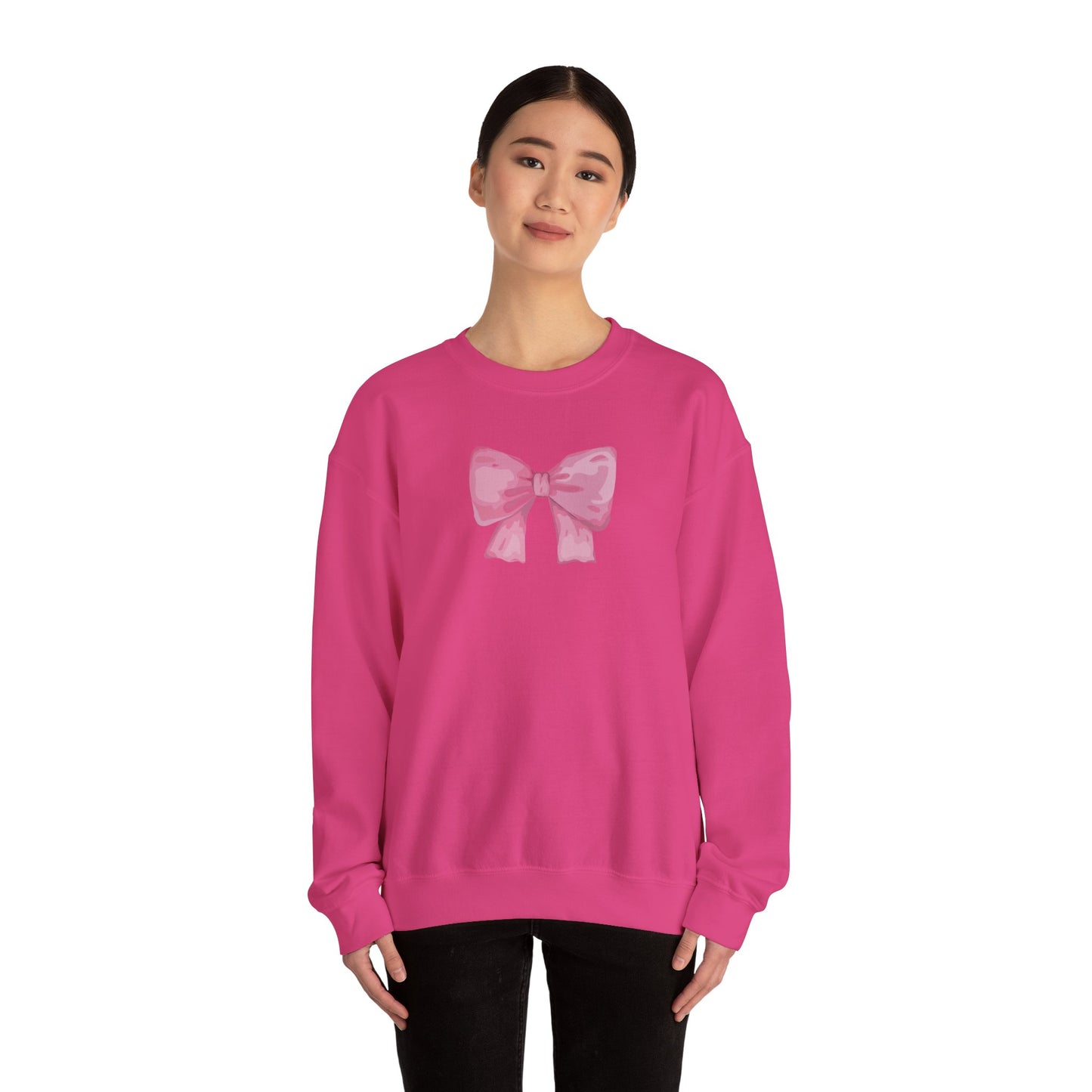 Pink Bow Women's  Sweatshirt Crewneck