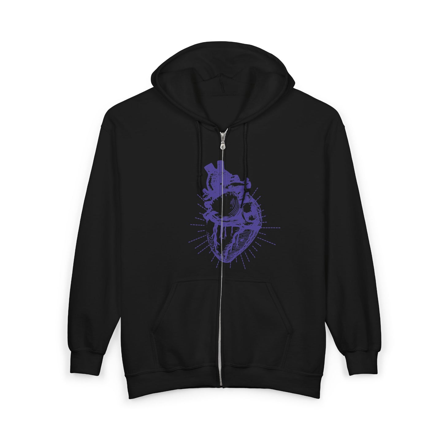 Heart Anatomy  Heavy Blend™ Full Zip Hooded Sweatshirt