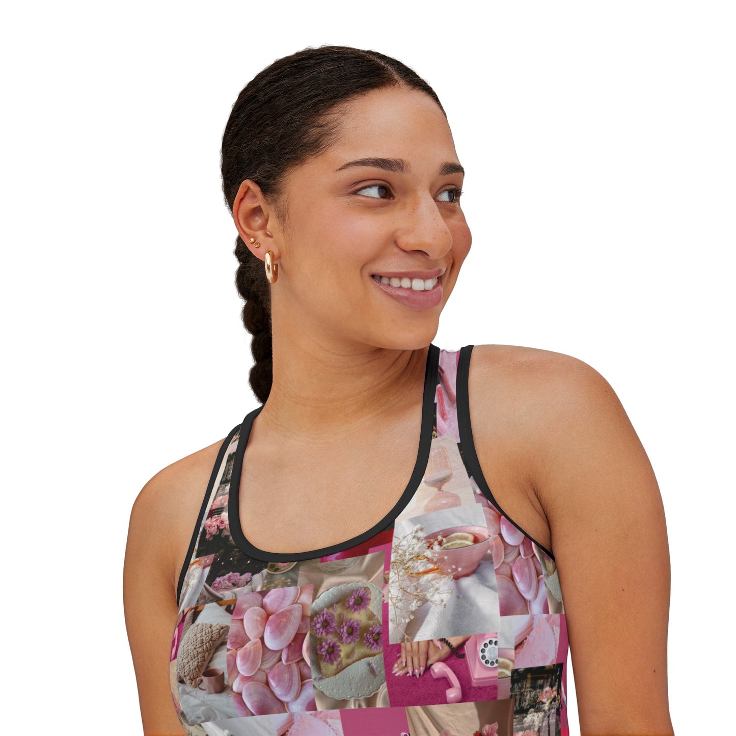 Pink Collage Women's Tank Top