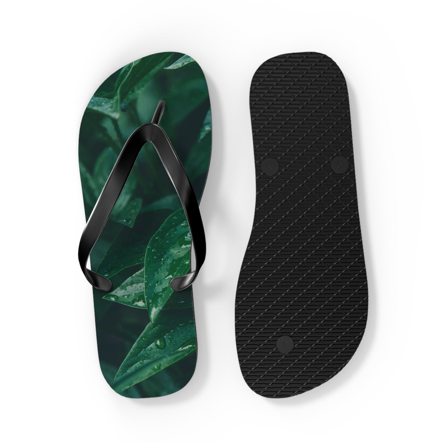 Forest Green Flip Flops