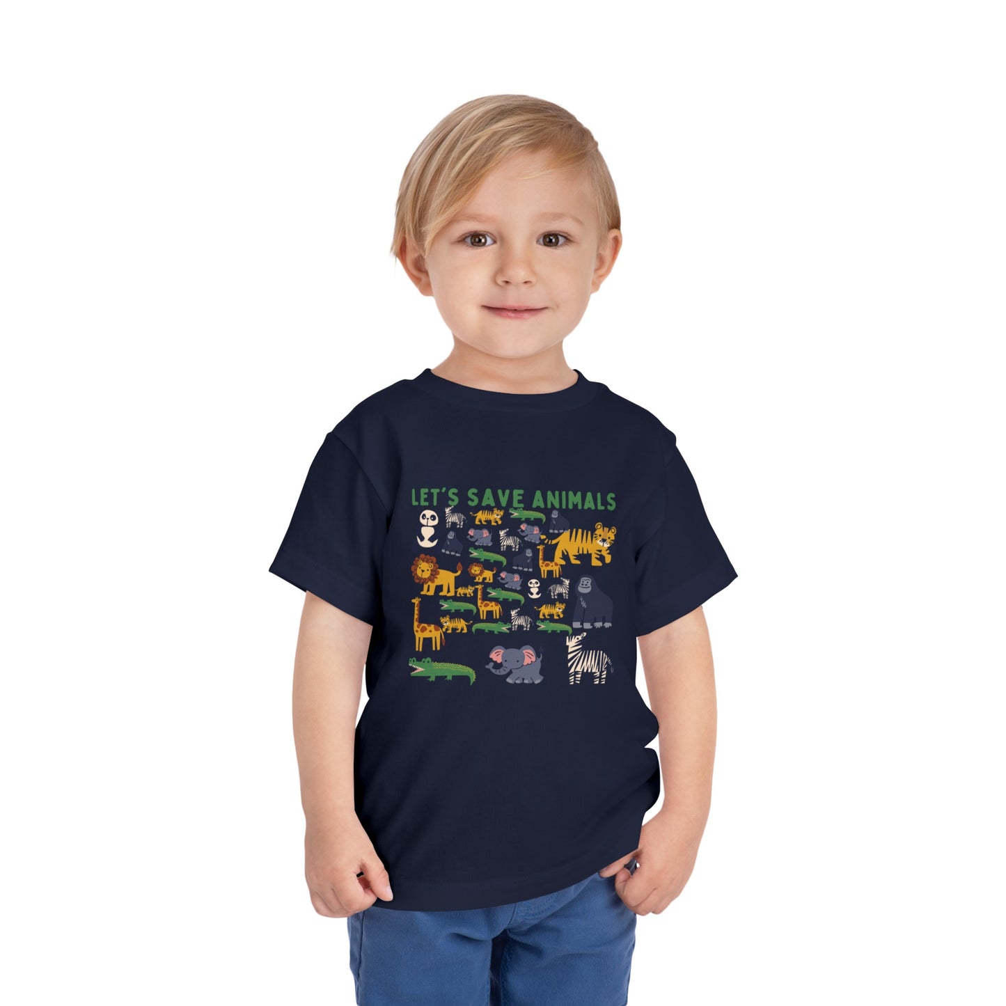 Boys Toddler Short Sleeve Tee Animals