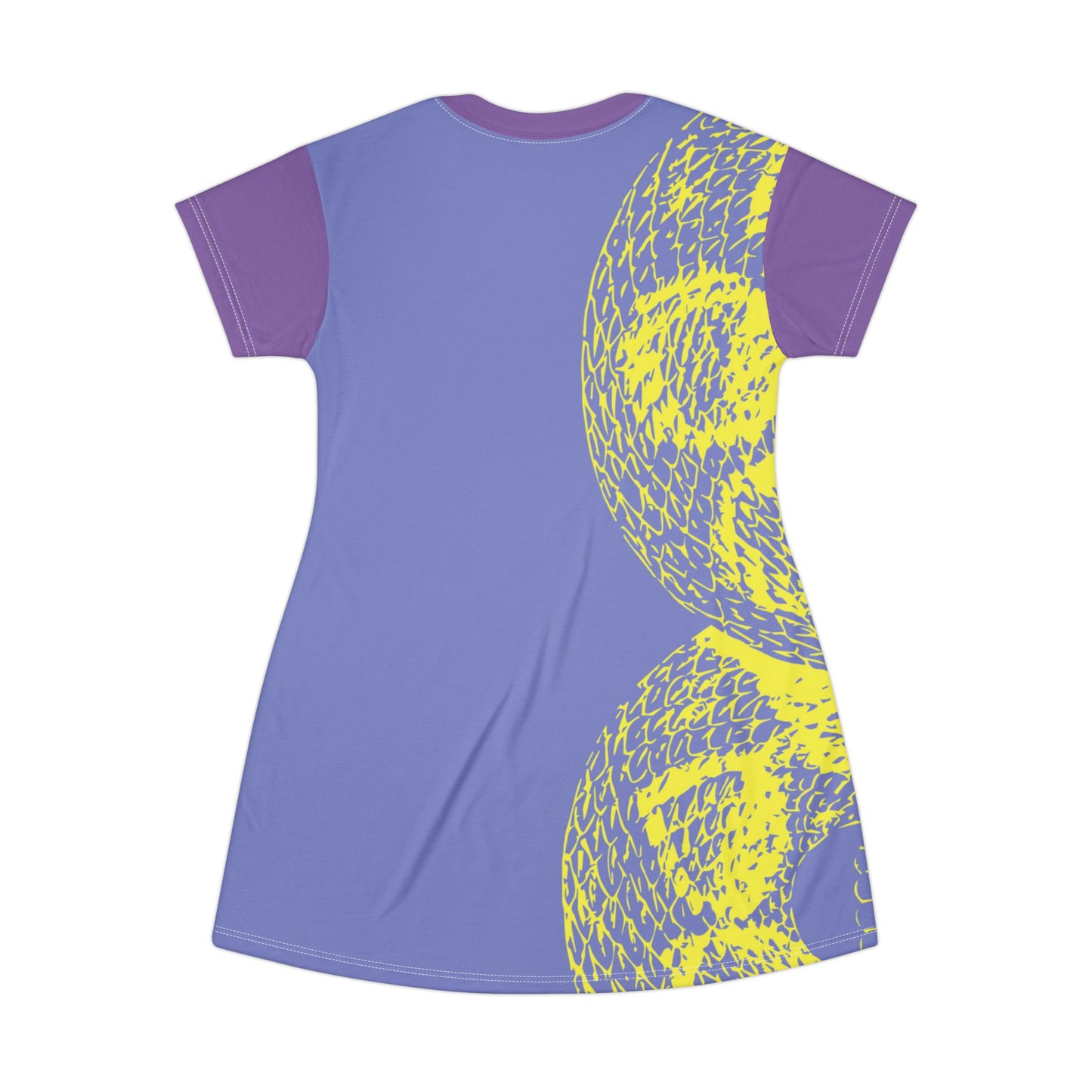 Purple serpiente T-Shirt Dress