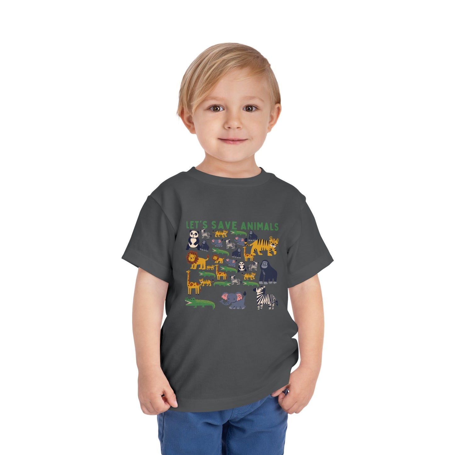 Boys Toddler Short Sleeve Tee Animals