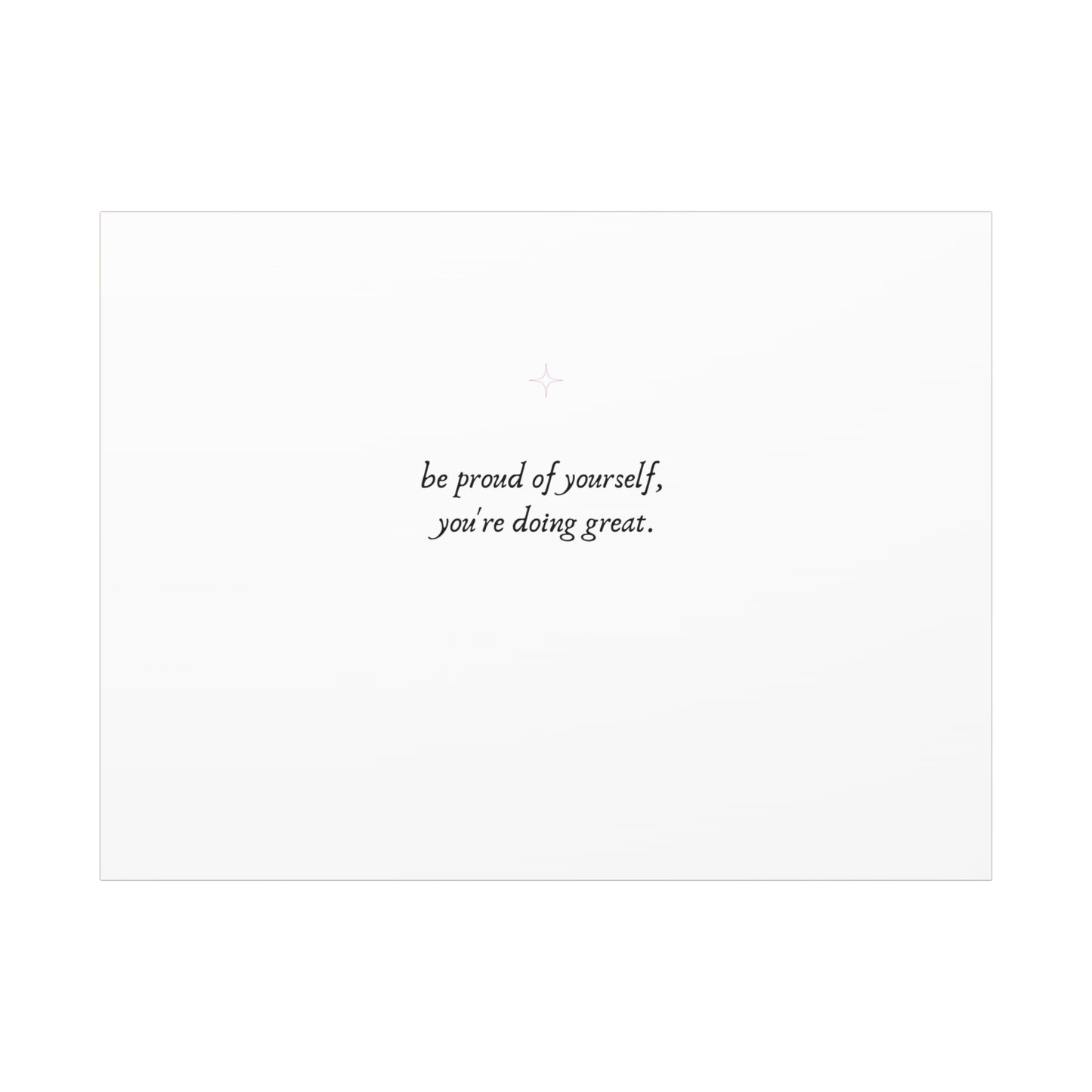 Proud of Yourself Wall Decor Canvas