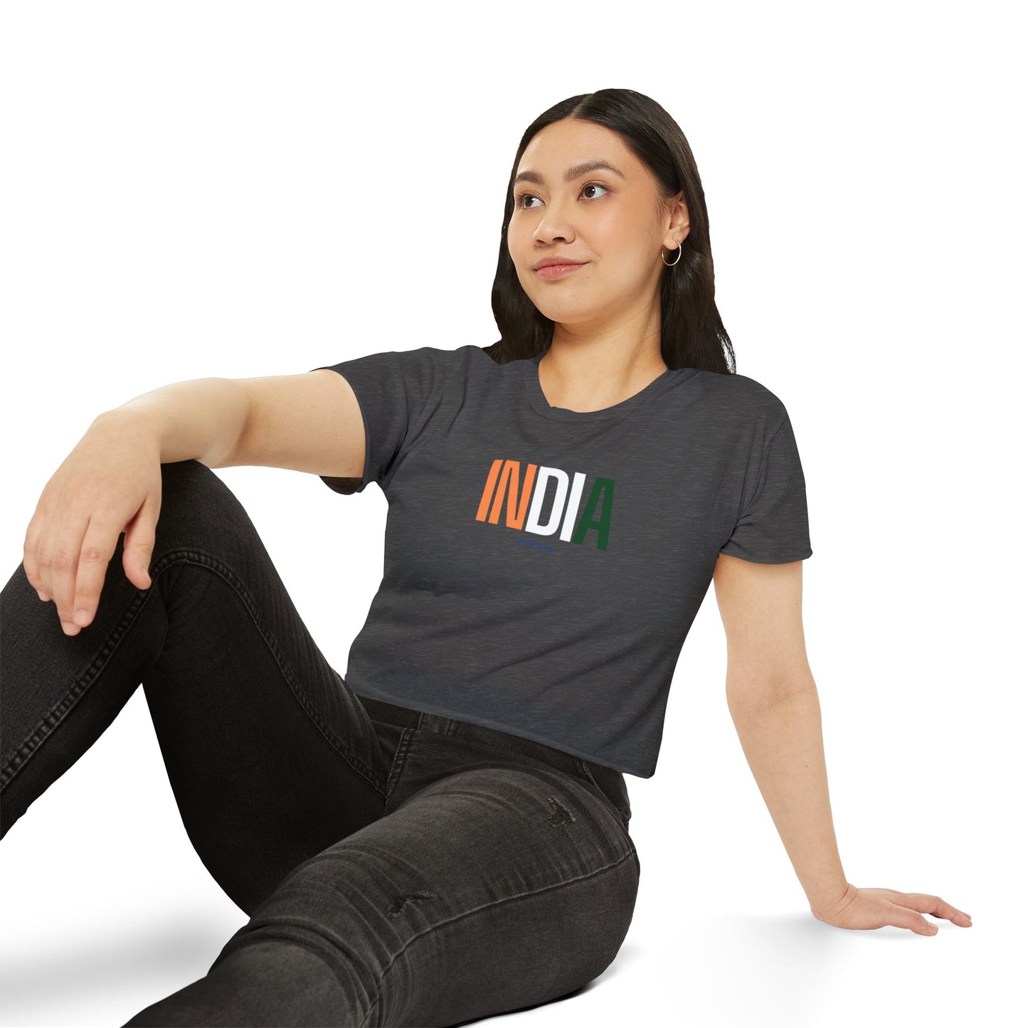 India Women's Crop Top T-shirt